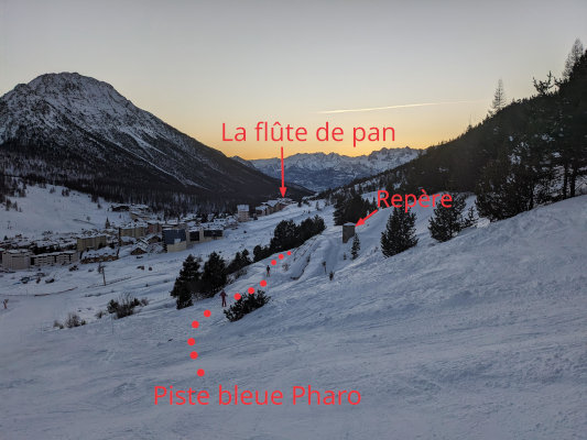 Retour à ski départ