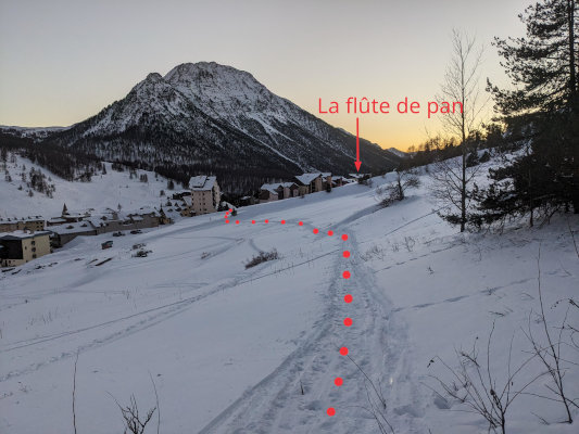 Retour à ski traversée